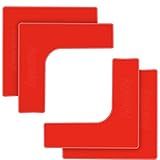 Aoneky Portable Badminton or Tennis Court Line Markers Kit - Outdoor Driveway Badminton or Tennis Court Boundary Throw Down Markers - Lines Marking Set