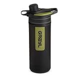 GRAYL GeoPress 24 oz Water Purifier & Water Filter Bottle, Black Camo