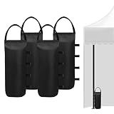 IALNAI 125 LBS Canopy Weights Sand Bags for Canopy Outdoor Advertising Tent Sunshade Fixed Windproof Pop up Tent（No Sand） 4-Pack Package May Vary