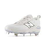 New Balance Women's Velo v5 Softball Shoe, Nb 103 White/Metallic Silver 877 C, 9