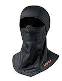 AstroAI Ski Mask Windproof Balaclava for Cold Weather, Winter Face Mask Breathable Stretchable for Skiing, Snowboarding, Black