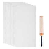 KVMORZE 6 Pack Cricket Bat Protection Sheet, Transparent High Viscosity Fiberglass Cricket Bat Tape, Anti Scuff Sheet Tape Clear Face Cover for Cricket Bat Care