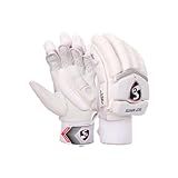 SG Test White Cricket Batting Gloves Mens Size (Right)
