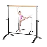VEVOR Ballet Barre, Barre Bar for Home, Freestanding Portable Ballet Stretching Dance Bars, Height Adjustable Anti-Wobble Fitness Gym Studio Equipment，4ft-Single bar