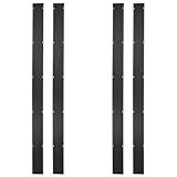 Black Ice Snowmobile Trailer Ski Guides 7' 10" Carbide Glide Protector, Over 31' Total, SKI-G96-4, Truck Beds - 4 Pack