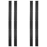 Black Ice HDPE Snowmobile Ski Guides, Carbide Protector, 7 Ft 10 in, 4-Pack