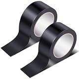 Pangda 2 Rolls Dance Floor Vinyl Tape 36 yd x 2 in Durable Tape Splicing Strong Adhesion No Residue for Gym Dance Room Restaurants Kitchen Floor Safety Marking(Black)