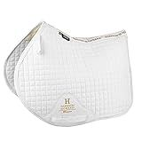 Harrison Howard Equestrian Saddle Pad Horse Riding Pad Saddle Pad CC - White