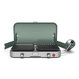 Coleman Cascade 3-in-1 Camp Stove, Portable Cooktop with Grill & Griddle | Portable 3-in-1 Camp Stove, Cast-Iron Grill & Griddle, 24,000 BTUs, Easy to Clean, Durable Cooking Grates