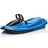 Gizmo Riders Stratos - 2-Person Racing Style Bobsled with Steering Wheel, Corrosion Free Plastic with Snap Together Assembly, Holds 250lbs, Ages 3 and Up (Electric Blue)