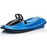 Gizmo Riders Stratos - 2-Person Racing Style Bobsled with Steering Wheel, Corrosion Free Plastic with Snap Together Assembly, Holds 250lbs, Ages 3 and Up (Electric Blue)