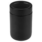 TAHOE TRAILS Stainless Steel 12oz Vacuum Insulated Can and Bottle cooler| Double Wall Can Cooler For Cans and Bottles | Copper Plated Can Chiller and Metal Cooler | Black