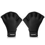 Tagvo Aquatic Gloves for Helping Upper Body Resistance, Webbed Swim Gloves with Strap, Well Stitching, No Fading, Sizes for Men Women Adult Children Aquatic Fitness Water Resistance Training