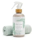Studio TOV Organic Yoga Mat Cleaner Spray | 8oz Spring Mint with Microfiber Cloth | Made in the USA | Safely and Effectively Cleans All Mats and Pilates + Yoga Accessories