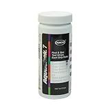 AquaChek 7-Way Pool and Spa Test Strips - Silver Pool Test Strips For pH, Total Chlorine, Free Chlorine, Bromine, Alkalinity, Total Hardness, and Cyanuric Acid - Water Quality Testing Kit (100 Strips)