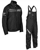 Fly Racing Aurora Men's Snow Jacket and Bib Set - Waterproof Windproof Tech, Insulated Snow Suit, Snowmobile, Ski Bibs