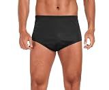 Adoretex Men's Poly Mesh Training Drag Swimsuit, Optimal Performance Swim Shorts (MT001)- Black - 36