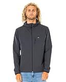 Rip Curl Men's Anti Series Collection Zip Up Jacket, Black, X-Large, (CJKAX9)