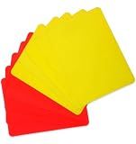 10 Pcs Soccer Yellow and Red Cards, Soccer Referee Set Red and Yellow Cards