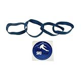 Utah Ski Gear Brake Retainer - 4 Pack Rubber Retainers for Ski Bindings to Wax or Tune Skis, Elastic Band Equipment to Shut Bindings, Tuning Accessory Gear, Ski Binding Rubber Break Retainer Ban