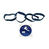 Utah Ski Gear Brake Retainer - 4 Pack Rubber Retainers for Ski Bindings to Wax or Tune Skis, Elastic Band Equipment to Shut Bindings, Tuning Accessory Gear, Ski Binding Rubber Break Retainer Ban