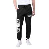 Ultra Game NFL Official Adults Super Soft Game Day Jogger Sweatpants - Unisex, Philadelphia Eagles, Black, Large
