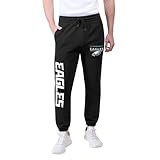 Ultra Game NFL Official Adults Super Soft Game Day Jogger Sweatpants - Unisex, Philadelphia Eagles, Black, Large