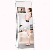 Smart Fitness Mirror, 15.6" Built-in Screen & Phone Casting, 65" x 23.6"