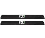 COR Surf Aero Roof Rack Pads for Paddleboard, Kayak, Surfboards, SUP, Snowboard, Paddleboard and Canoe | for Wide Aero Style Bars (Black, 28" Wide)