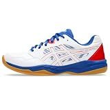 ASICS Men's Gel-RENMA Indoor Court Shoes, 12.5, White/Classic RED