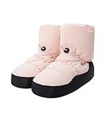 Daydance Teen Girls Women Ballet Warm up Booties Dance Shoes with Adjustable Drawstring Light Pink