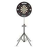 WINMAU Xtreme 2.0 Dartboard Stand – Portable Free-Standing Dart Board Stand with Adjustable Height – No Wall Mount Needed – Tripod Design with Stabilizer Rod – Fits All Dartboards