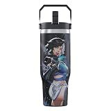 Marvel Rivals Luna Snow Gaming Tumbler with Lid, 30 Oz, Stainless Steel