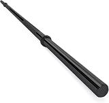 Fitvids 1 Inch Standard Barbell Bar, 7 Feet Basic Bearbell Bar for Home Gym Strength Training, weight lifting, Bench Press, Black