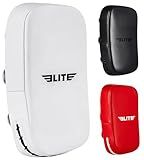 Elite Sports Muay Thai Kickboxing Training Pad for Kickboxing,MMA,Taekwondo,Karate. Ideal for Punches,Knees, and Kicks in Martial Arts Training (Solid White)