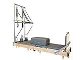 NEXACE Pilates Reformer Machine, Wood Foldable Pilates Machine Equipment for Home Workout (with Tower)