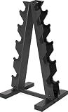 CAP A-Frame Hex Dumbbell Rack, 150lb Capacity, Holds 5-25lb Pairs