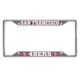 FANMATS NFL San Francisco 49ers License Plate Frame