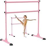 Dolibest Freestanding Ballet Bar, Height Adjustable Ballet Bar, Heavy Duty Dance Bar, with Non-Slip Rubber Pads, Enhanced Stability, Dance/Yoga/Fitness Stretching Bar, Ideal for Kids and Adults