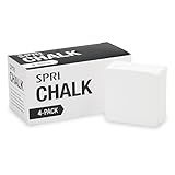 SPRI Chalk Block, 2oz. (4 Pack) for Gymnastics, Rock Climbing, Bouldering, Weight-Lifting,