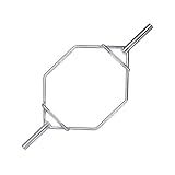 CAP Barbell Olympic Trap Bar, Shrug Bar, High Hex Bar with Raised Grips, Chrome