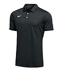Nike Mens Dri-FIT Short Sleeve Polo Shirt (Large, Black)