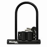 Master Lock U-Lock Keyed Bike Lock, 7-1/4-inch Anti-Theft Device, 8320D | Keyed Bike Lock For Bicycles and Outdoor Equipment Provides Anti-Theft Security, Hardened Steel Body Resists Cutting, Prying
