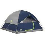 Coleman Sundome Camping Tent with Rainfly, 2/3/4/6 Person Tent Sets Up in 10 Mins, Weatherproof Shelter for Camping, Festivals, Backyard, Sleepovers, & More