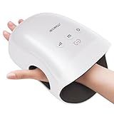 CINCOM Hand Massager with Heat & Compression, Cordless Rechargeable Hand Massager Relaxing Gifts for Women, Mom, Wife(White)