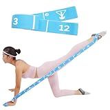 Xensamy Yoga Strap with 12 Loops - Multi-Functional Stretch Band for Pilates, Dance, Gymnastics, Physical Therapy, Flexibility & Resistance Training, Ballet, Latin Workouts