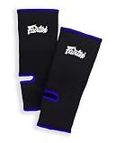 Fairtex AS1 Ankle Guard - Premium Ankle Support for Muay Thai, MMA & Kickboxing - Maximum Support & Comfort. Ideal for Intense Training(Black/Blue/One Size)