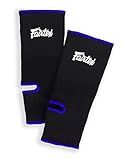 Fairtex AS1 Ankle Guard - Premium Ankle Support for Muay Thai, MMA & Kickboxing - Maximum Support & Comfort. Ideal Foot Support for Intense Training(Black/Blue/L/XL)