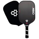 CRBN Pickleball - X Series Power Paddle - Carbon Fiber Pickleball Paddle with Foam Injected Edges for Expanded Sweet Spot (3X, 16mm)