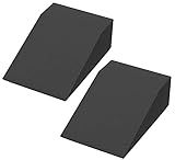 2 Pack Squat Wedge Blocks,Non Slip Professional Squat Ramp for Heel Elevated Squats Calf Raises Platform, Calf Stretcher, Balance, Pushup, Yoga Wrist Support, Pilates, Squat, Riser Block